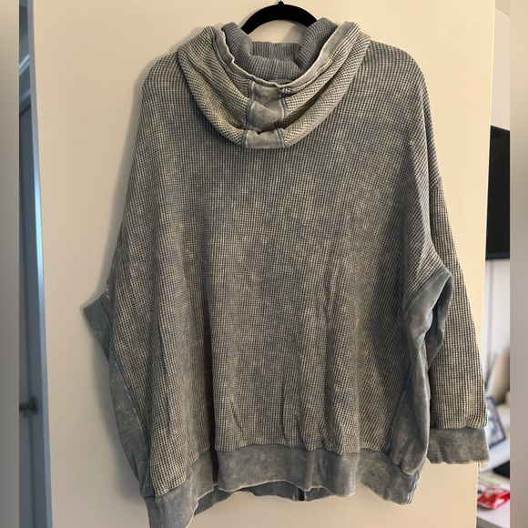 Blue Distressed Hoodie - Picture 4 of 4